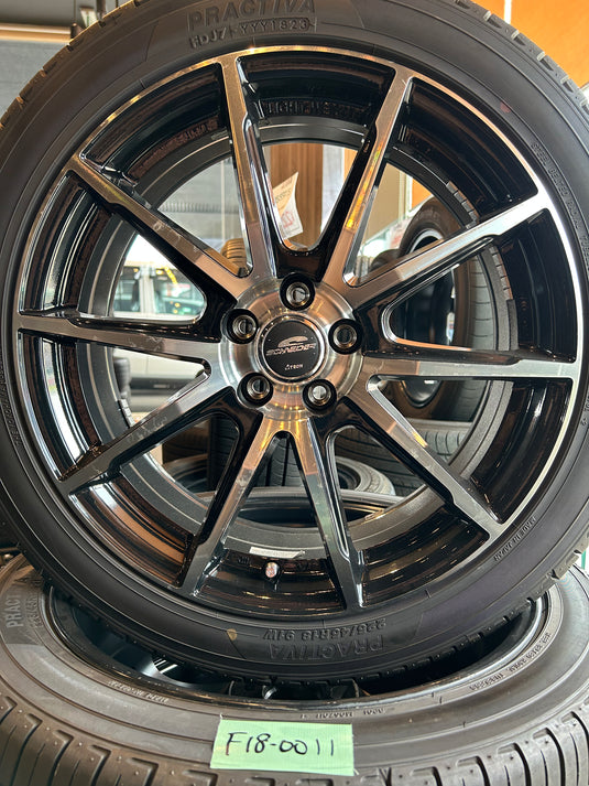 F18-0011他社専売品ﾌﾟﾗｸﾃｨﾊﾞ225/45Ｒ18夏タイヤ