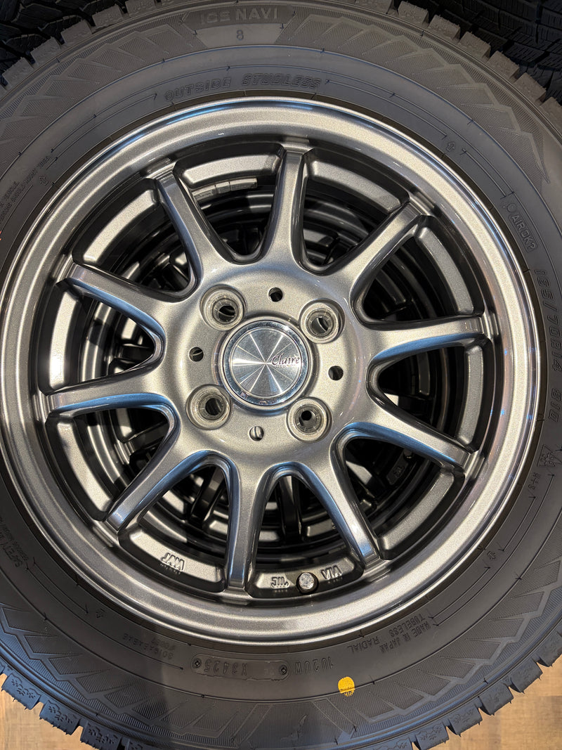 ギャラリービューアに画像をロードする, K14-0102 グッドイヤー ｱｲｽﾅﾋﾞ8 165/70R14 スタッドレス ﾊｽﾗｰ、Ｋei
