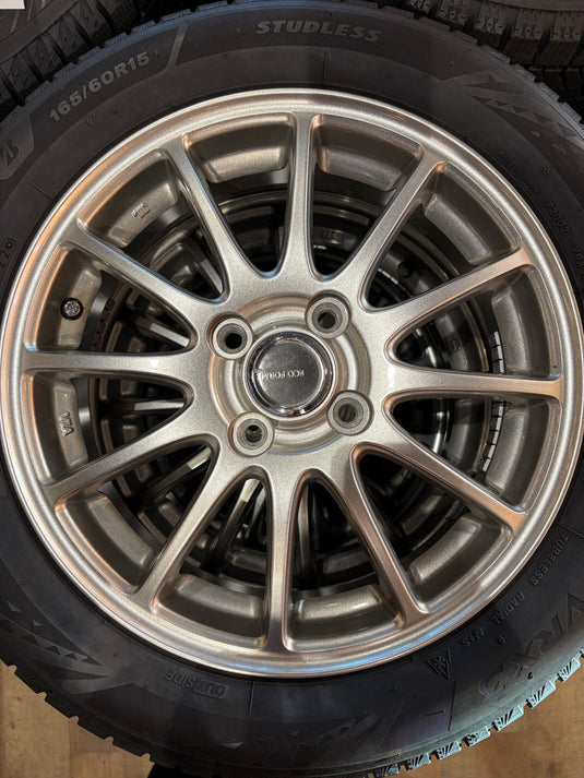 K15-0053 ブリヂストン ﾌﾞﾘｻﾞｯｸVRX3 165/60R15 スタッドレス ﾊｽﾗｰ、ｷｬｽﾄｱｸﾃｨﾊﾞ